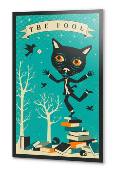 TAROT CARD CAT - THE FOOL Metal prints by Jazzberry Blue