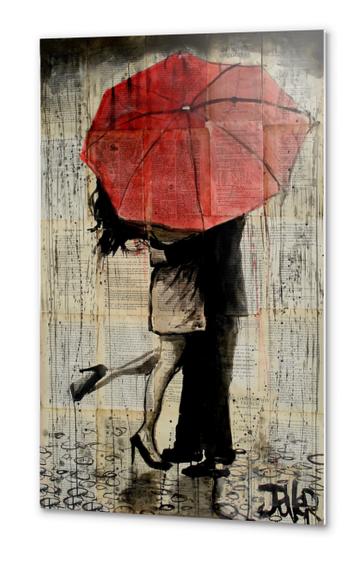 the red umbrella Metal prints by loui jover