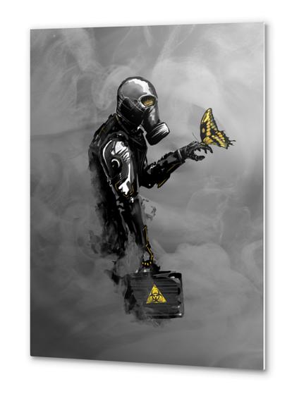 toxic future Metal prints by martinskowsky