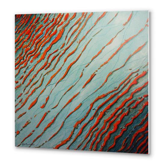 Red Waves Metal prints by di-tommaso