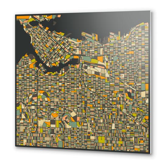 VANCOUVER MAP 2 Metal prints by Jazzberry Blue