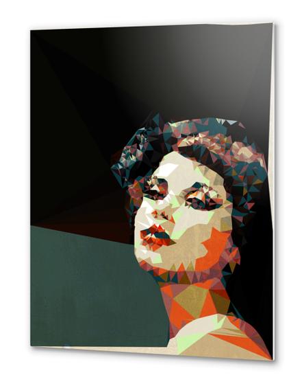 20's face Metal prints by Vic Storia