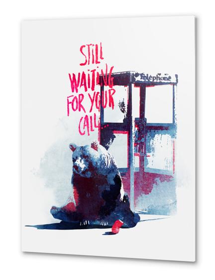 Still waiting for your call Metal prints by Robert Farkas
