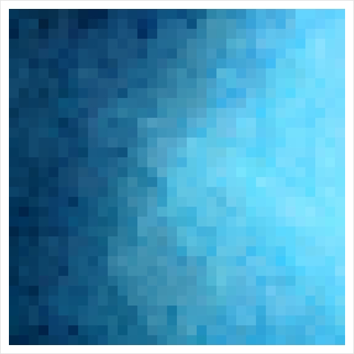 graphic design geometric pixel square pattern abstract background in blue Art Print by Timmy333