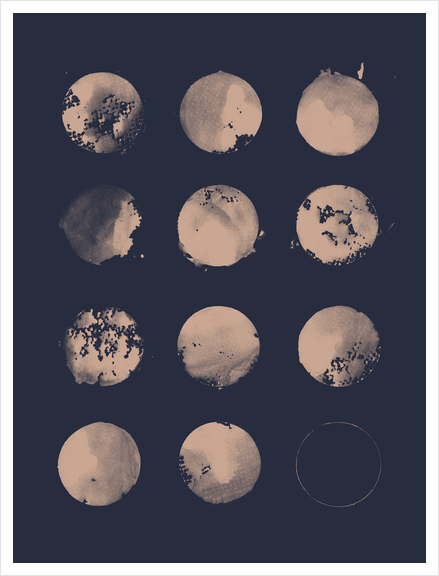 Twelve Moons Art Print by Florent Bodart - Speakerine