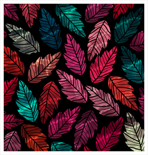 Leaves X 0.2 Art Print by Amir Faysal
