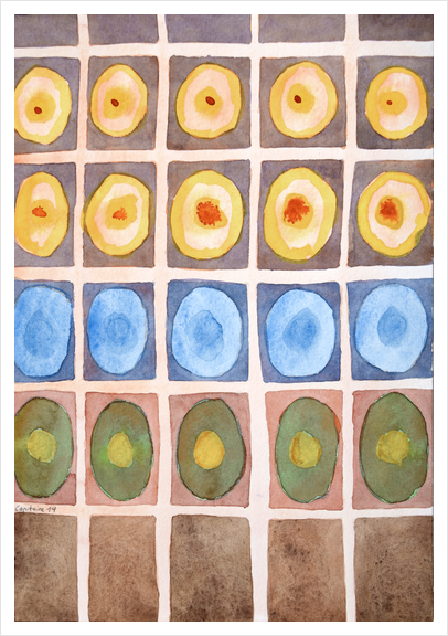 . Secured Luminous Circles  Art Print by Heidi Capitaine