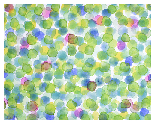 Dotted Summer Pattern Art Print by Heidi Capitaine