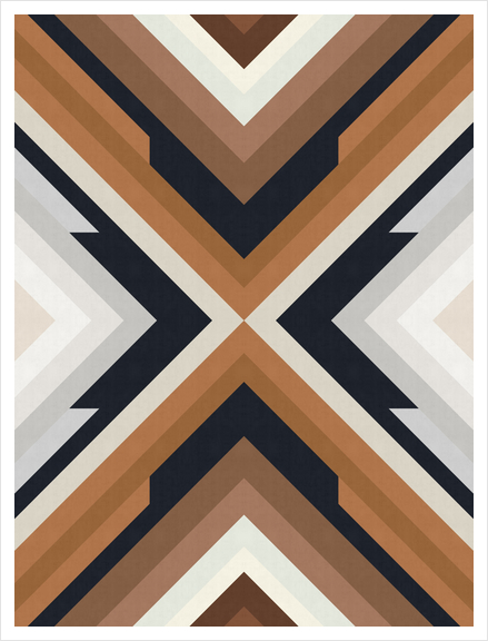 Dynamic geometric pattern Art Print by Vitor Costa