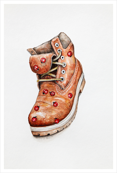 Boot Art Print by Nika_Akin