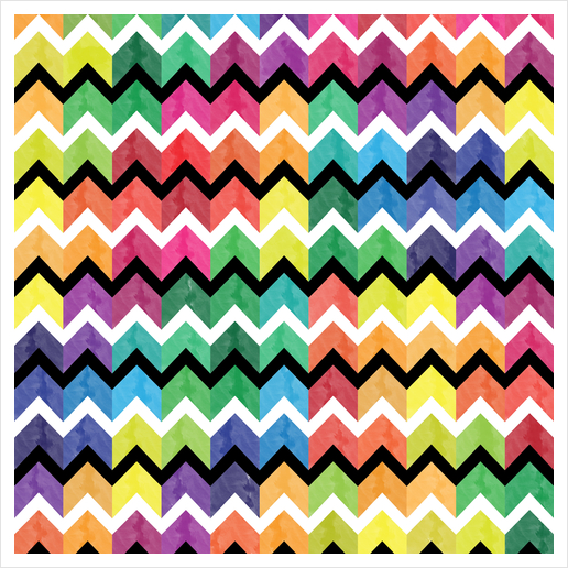 Lovely Chevron X 0.3 Art Print by Amir Faysal