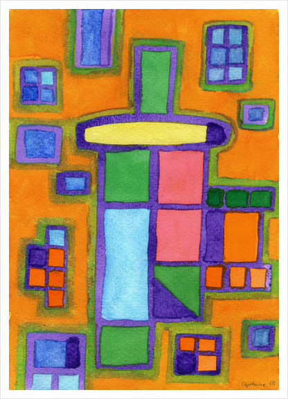 Colorful Windows  Art Print by Heidi Capitaine