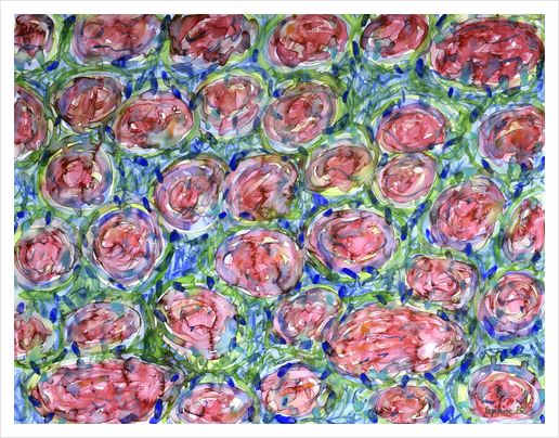 Bed Of Roses Art Print by Heidi Capitaine