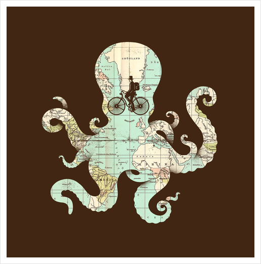 All Around the World Art Print by Enkel Dika