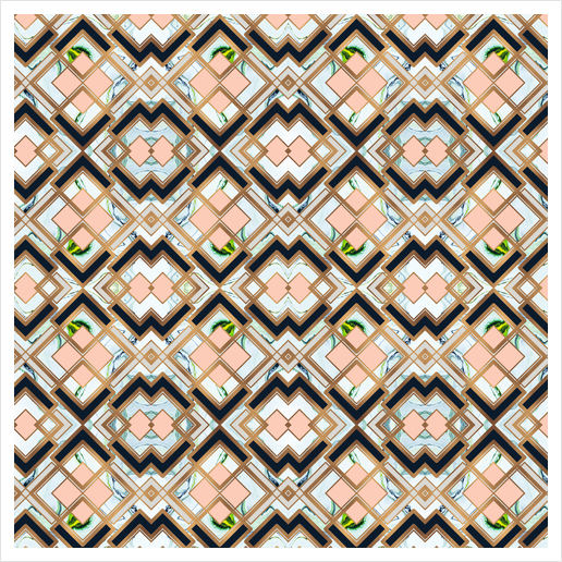 Art deco geometric pattern Art Print by mmartabc