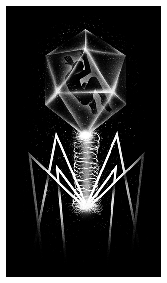 Bacteriophage Art Print by Tobias Fonseca