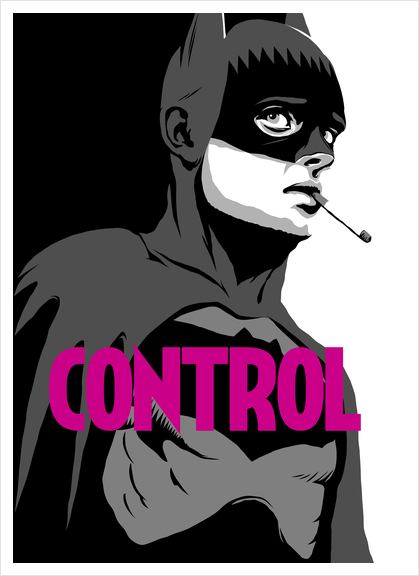 Control | Black & White Edition Art Print by Butcher Billy