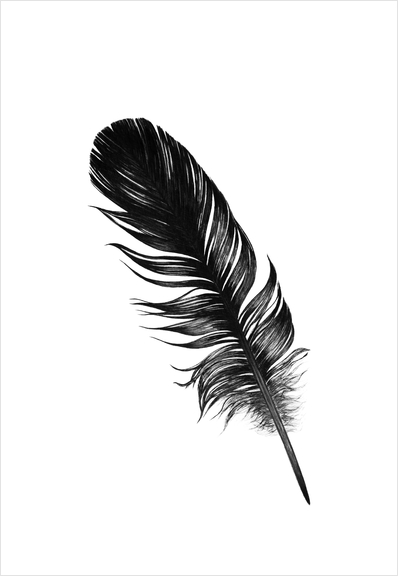 Feather Art Print by Nika_Akin