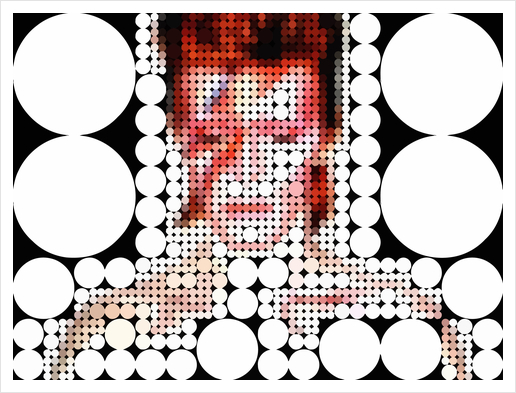 Aladdin Sane Abstract Art Print by Louis Loizou