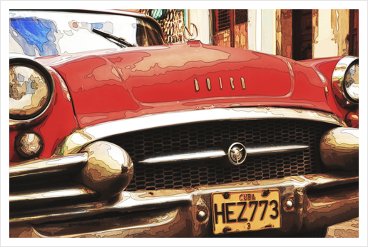 Buick in Cuba Art Print by fauremypics