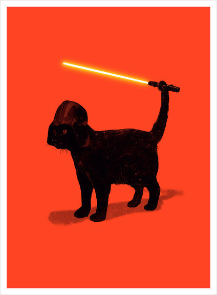Cat Vader Art Print by Nicebleed