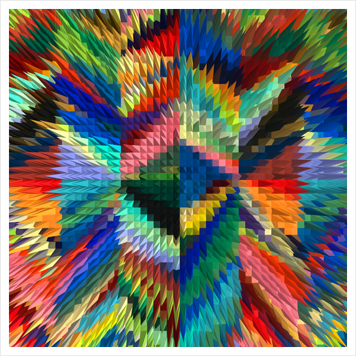 Color Explosion Art Print by Vic Storia