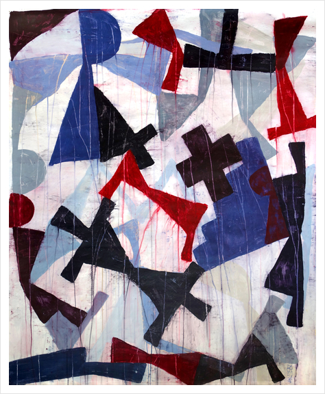 Composition 18 Art Print by Jean-Noël Bachès