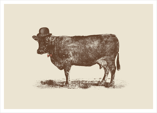 Cow Cow Nut Art Print by Florent Bodart - Speakerine