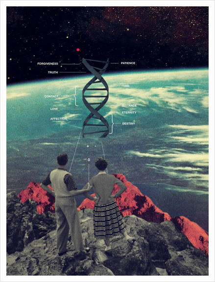 Distance & Eternity Art Print by Frank Moth