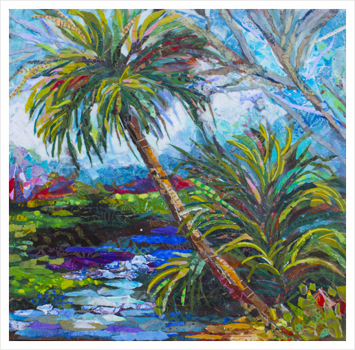 Wekiva River Palms Art Print by Elizabeth St. Hilaire