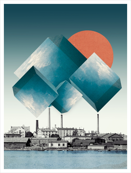 Factory Art Print by Oleg Borodin