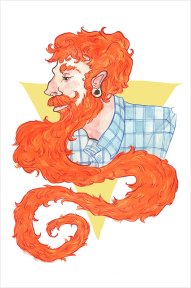 Ginger Boy Art Print by Alice Holleman