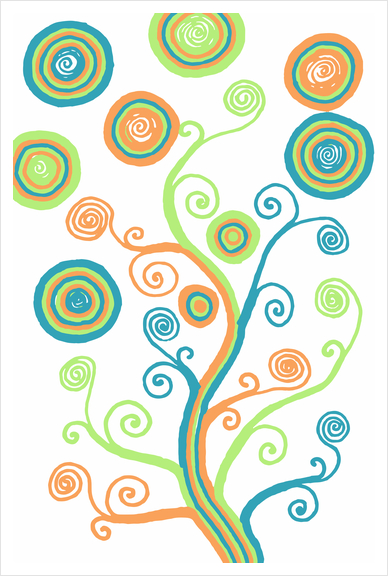 Glow Tree Art Print by ShinyJill