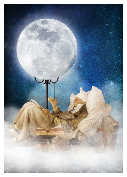 Good Night Moon Art Print by DVerissimo