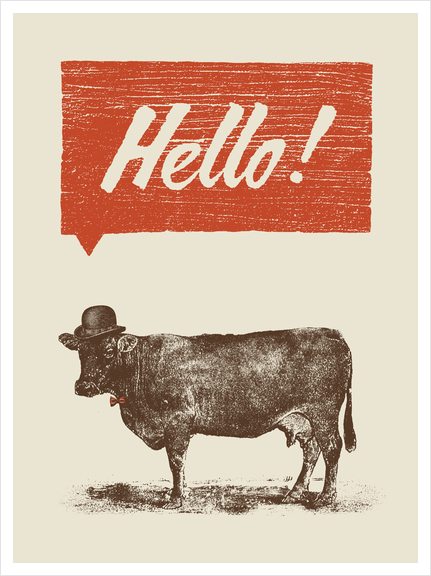 Hello! Art Print by Florent Bodart - Speakerine