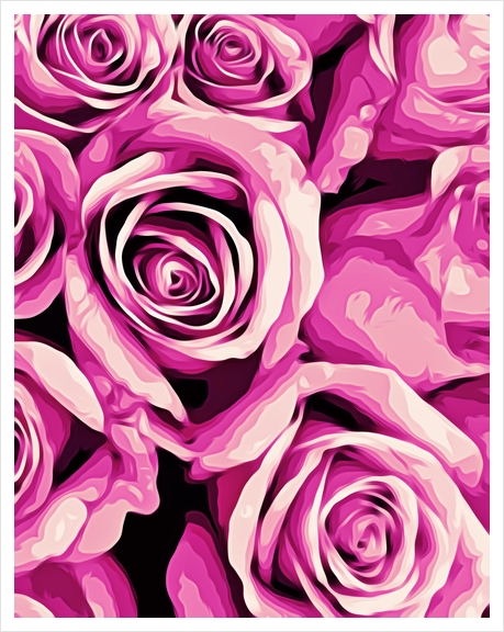pink roses texture background Art Print by Timmy333