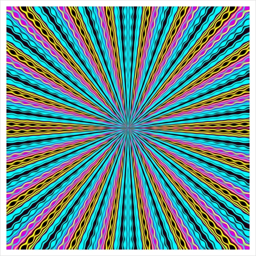 blue pink yellow and black abstract pattern background Art Print by Timmy333