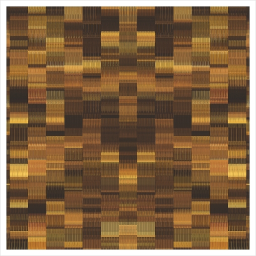 gold brown and black plaid pattern abstract background Art Print by Timmy333
