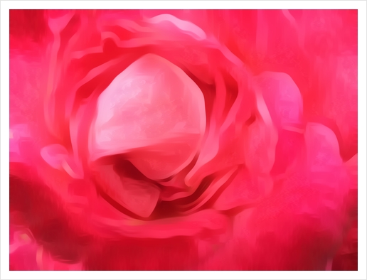 closeup red rose texture abstract background Art Print by Timmy333