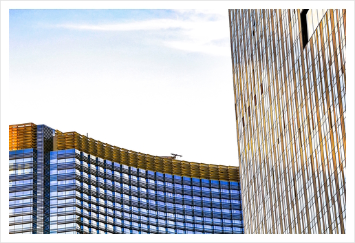 modern buildings with blue at Las Vegas, USA Art Print by Timmy333