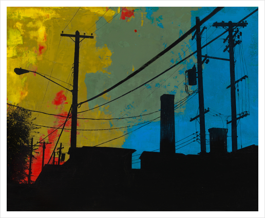 Industrial West Art Print by dfainelli