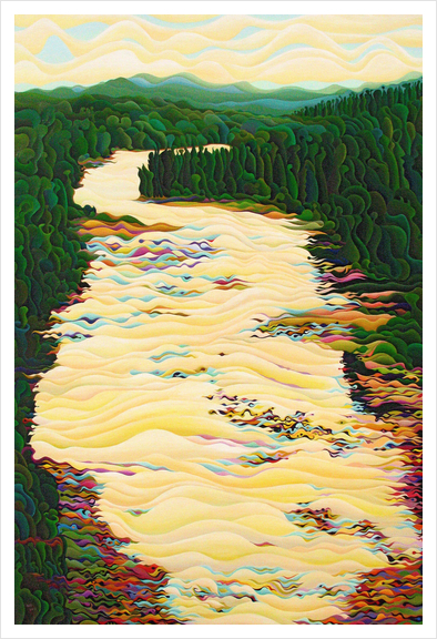Kakabeca River Dance Art Print by Amy Ferrari Art
