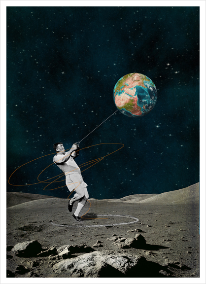 La planète est marteau Art Print by tzigone