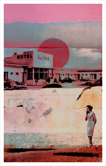 MOTEL 500 Art Print by db Waterman