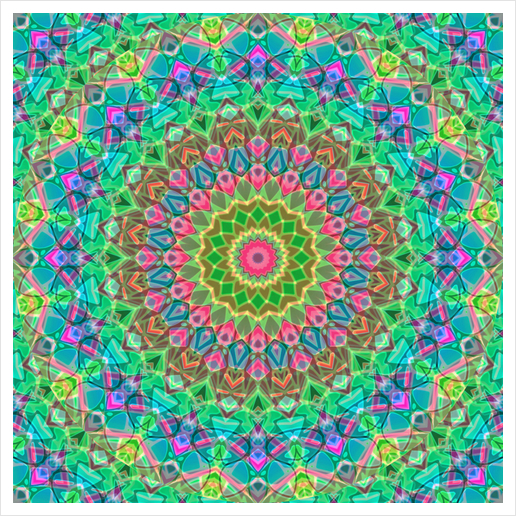 Geometric Mandala G18 Art Print by MedusArt