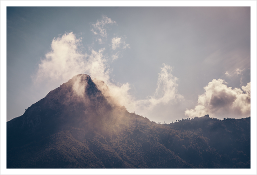 Mountains in the background XXI Art Print by Salvatore Russolillo