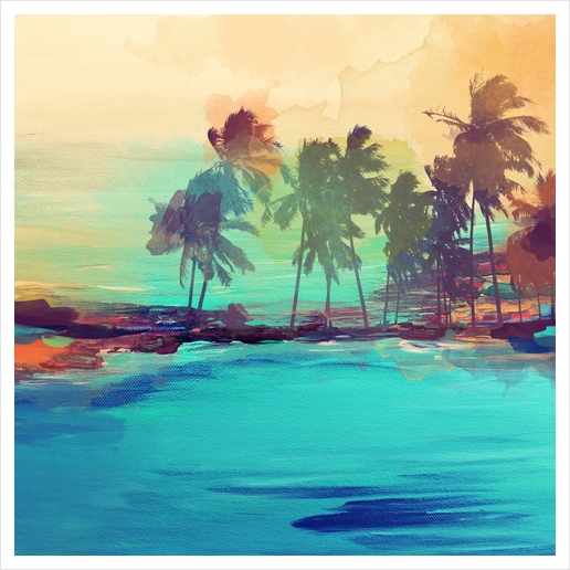 Palm Island Art Print by Irena Orlov