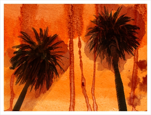 Sunset Palms Art Print by Irena Orlov