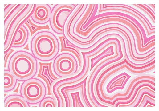 Pink Color Burst Art Print by ShinyJill