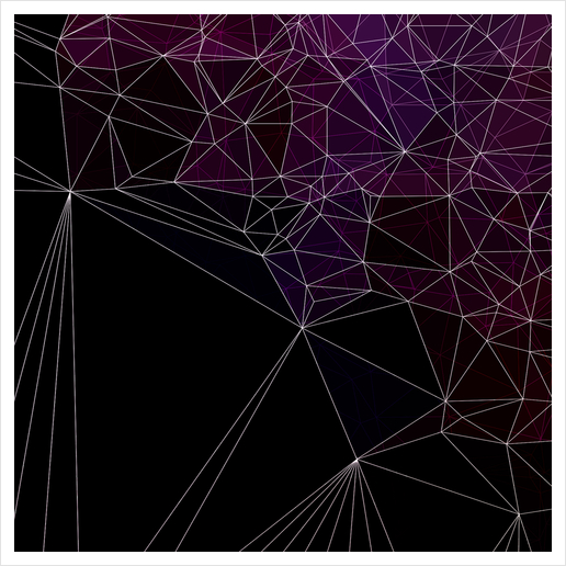 Geometric purple and black Art Print by VanessaGF